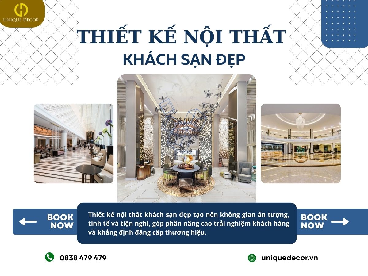 Thiết kế nội thất khách sạn đẹp tại Unique Decor